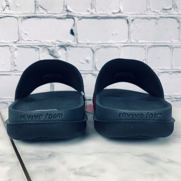 Nike Offcourt Slide MLB Boston Red Sox Mens Black & Red Baseball Sandals Size 8 - Picture 4 of 11